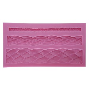 MOLDE EM SILICONE PARA PASTA AMERICANA