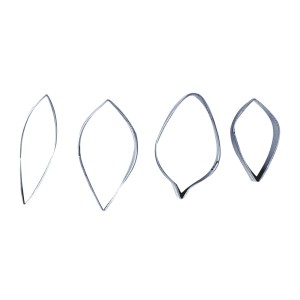 CORTADOR DE INOX - FOLHAS E PÉTALAS 4 PEÇAS