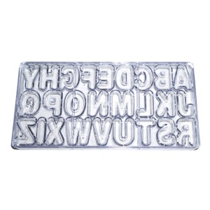 FORMA DE CHOCOLATE ALFABETO