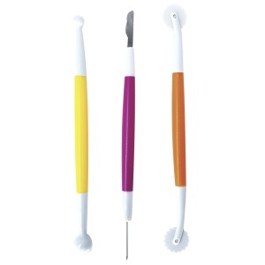 KIT ESTECAS COLORIDAS 3 PEÇAS