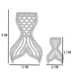 CORTADOR DE RABO DE SEREIA - 2 PEÇAS