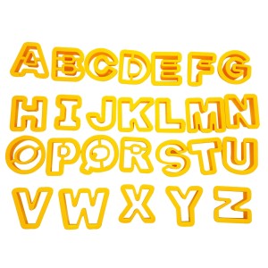 CORTADOR DE ALFABETO MAIÚSCULO - 26 PEÇAS