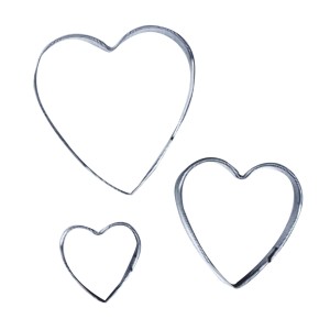 Cortador de Coração 3 pç