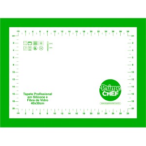 Tapete de Silicone e Fibra de Vidro Verde - 40x30 cm