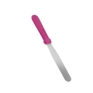 ESPATULA CONFEITEIRO RETA INOX 25CM PINK