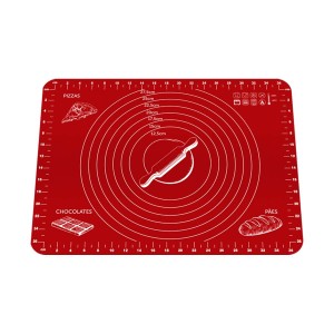 TAPETE MULTIUSO EM SILICONE - 40x30 CM - VERMELHO