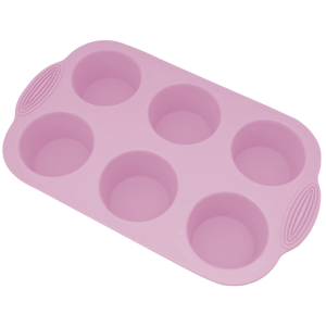 FORMA EM SILICONE PARA CUPCAKE - 06 CAVIDADES - 29,5X17,8CM