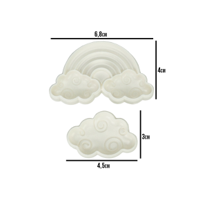 CORTADOR ARCO-ÍRIS 2 PÇS